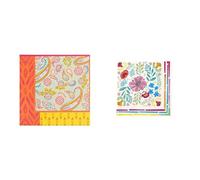 Boho Paisley Napkins 20pk & Boho Floral Napkins 20pk Bundle