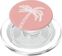 Boho Palm Trees Beach Tropical Summer Minimalist Pink PopSockets PopGrip for MagSafe