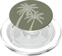 Boho Palm Trees Tropical Island Summer Chic (Olive Green) PopSockets PopGrip for MagSafe