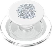 Boho Pattern Whale Shark Spirit Animal Art PopSockets PopGrip for MagSafe