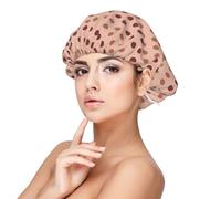 Boho Polka Do A Print Satin Silk Bonnet for Sleeping Women, Adjustable Double Layer Satin Hair Bonnet Night Sleep Cap for Curly Hair
