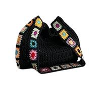 Boho Pouch, Crochet Shoulder Bag, Handmade Cotton Purse, 35x28cm