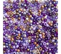 Boho Purple Plastic Pony Beads - Aesthetic Mix for Bracelets, Made in USA, 700 pcs, 6x9mm, Earth Tones, Large Holes, Jewelry Making, Friendship Concert & Festival Bracelets, Necklaces, Arts & Crafts