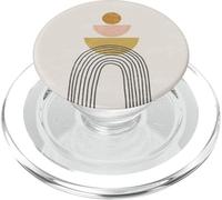 Boho Rainbow and Sun Design | Abstract Mid Century Modern PopSockets PopGrip for MagSafe