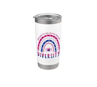 Boho Rainbow LGBT Quote Diversity Bisexual Stainless Steel Insulated Tumbler