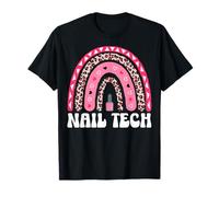 Boho Rainbow Nail Tech Nail Polish Manicurist Nail Artist T-Shirt