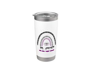 Boho Rainbow Proud Ace Pride Stainless Steel Insulated Tumbler