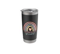 Boho Rainbow STEM Teacher Tech Technology Specialist Women Stainless Steel Insulated Tumbler