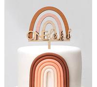Boho Rainbow Wood Onederful Cake Topper - Boy Girl 1st Birthday Decor, Cake Smash, Photo Booth Props, First Anniversary