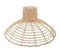 Boho Rattan Pendant Lamp Shade Bell Design for Ceiling Lights | Intricate Woven Finish, 1.1cm Threading Hole, Diy-friendly Fit, Rustic Accent for Outdoor Spaces and Restaurants