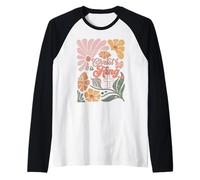 Boho Retro Christian Christ is King Cross Religious Jesus Raglan Baseball Tee