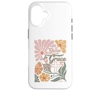 Boho Retro Christian Grow In Grace Christian Bible Men Women Case for iPhone 16