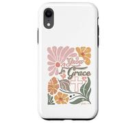 Boho Retro Christian Grow In Grace Christian Bible Men Women Case for iPhone XR