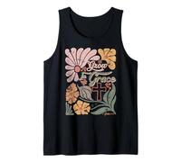 Boho Retro Christian Grow In Grace Christian Bible Men Women Tank Top