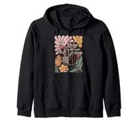 Boho Retro Christian Grow In Grace Christian Bible Men Women Zip Hoodie