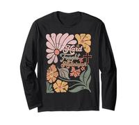 Boho Retro Christian Hard Fought Hallelujah Men Women Long Sleeve T-Shirt
