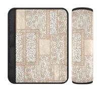 Boho Rose Gold Regular Texture 2 Pack Shoulder Belt pad Release Stress to Your Neck and Shoulders for Most Cars Protector para cinturón de carro