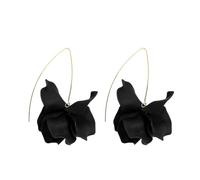 Boho Rose Petal Acrylic Earrings Elegant Statement Long Colorful Resin Tiered Big Floral Flower Tassel Dangle Drop Earrings for Women Teen Girls Wedding Bridal Party Summer Holiday Fashion Jewelry