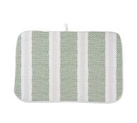 Boho Sage Green Dish Drying Mat 18 x 24 inch Modern Geometry Polka Dot Striped Decorative Drying Mats Microfiber Absorbent Dish Washable Draining Mat for Kitchen Counter Decor