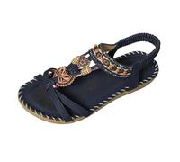 Boho Sandals Dressy Summer Flat for Women Spring Flower Wedding Beach Comfortable Trendy Flip Flops Summer 2026 Casual Rhinestone Sexy Cutout Y2K Ladies Flat Sandals Cute Western