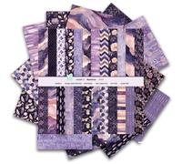 Boho Scrapbook Paper 12x12-24 Sheets Flower Patterned Cardstock Paper Pads,Coloured Double-Sided Decorative Craft Papers Pack for Card Making Cottagecore Picture Art Collage,12 Designs/160Gsm (B)