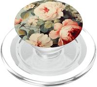 Boho Shabby Chic Bohemian Roses Vintage Flowers Floral PopSockets PopGrip for MagSafe