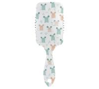 Boho Simple Style animal Cute anti static mens hair brush Designed scalp massage for short hair with Ergonomic handle cepillo para pelo rizado
