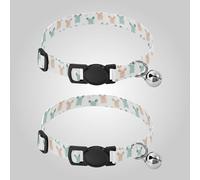 Boho Simple Style Mouse Cute Puppy Collar Adjustable Dog Collar for Female Dogs 2 Pcs