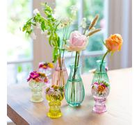 Talking Tables Small Pink Glass Candle Holder for Candlesticks or Tea Lights | Indoor or Outdoor Valentine's Day Decorative Table Decorations, Summer Home Decoration, Wedding