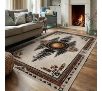 Boho Southwestern Rugs for Bedroom 140 x 200, Home Living Room Decor, Tribal Vintage Pattern Soft Washable Area Rug, Non Slip Large Carpet DS318
