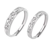 Boho Sterling Silver Rings, Silver Rings Unique Brave Troops Adjustable Fashion Jewelry