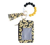 Boho Style Beaded Tassel Keychain Wallet, Compact & Lightweight, 18x8cm, Tassel Wristlet Card Holder, Card Purse, Women’s Beaded Mini Purse for Women
