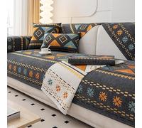 Boho Style Couch Cover Chenille L Shape Sofa Cover For 2 3 4 Cushion Non-Slip Washable Sofa Slipcovers Couch Cover All-Season Generic Sofa Protector For Dogs ( Color : Dgray , Size : 70*150cm )