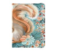 Boho Style Flower Floral Squirrel Leather cute passport holder for travel Vaccine Case Protector Cover Card Holder Passport Case for women Waterproof