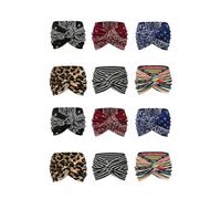 Boho Style Printed Cross Yoga Headband, Stretchy & Won’t Slip, Perfect for Yoga, Travel, Or Everyday Vibes (12)