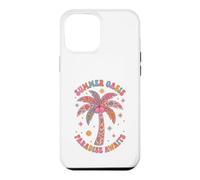 Boho Summer Oasis Paradise Awaits Retro Palm Tree Tropical Case for iPhone 12 Pro Max