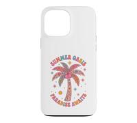 Boho Summer Oasis Paradise Awaits Retro Palm Tree Tropical Case for iPhone 13 Pro Max