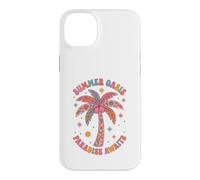 Boho Summer Oasis Paradise Awaits Retro Palm Tree Tropical Case for iPhone 14 Plus