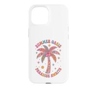 Boho Summer Oasis Paradise Awaits Retro Palm Tree Tropical Case for iPhone 15