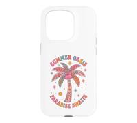 Boho Summer Oasis Paradise Awaits Retro Palm Tree Tropical Case for iPhone 15 Pro