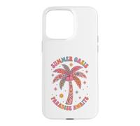 Boho Summer Oasis Paradise Awaits Retro Palm Tree Tropical Case for iPhone 15 Pro Max