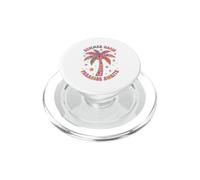 Boho Summer Oasis Paradise Awaits Retro Palm Tree Tropical PopSockets PopGrip for MagSafe
