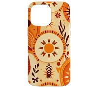 Boho Sun Symbols Folk Abstract Elements Seamless Art Case for iPhone 14 Pro Max