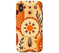 Boho Sun Symbols Folk Abstract Elements Seamless Art Case for iPhone X/XS