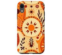 Boho Sun Symbols Folk Abstract Elements Seamless Art Case for iPhone XR