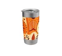 Boho Sun Symbols Folk Abstract Elements Seamless Art Stainless Steel Insulated Tumbler