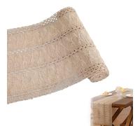 Boho Table Runner - 30 x 183 cm Macrame Burlap Table Runner for Kitchen, Wedding & Dining - Rustic Jute Farmhouse Decor