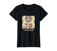Boho Tarot Card The Sun Value Graphic T-Shirt, Women, Black, S