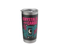 Boho Tarot Reader Moon Phase Spiritual Vibes Celestial Tarot Stainless Steel Insulated Tumbler
