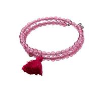 Boho Tassel Stackable Wrap Bracelet Handcrafted By Women Artisans Glass Beads from India Fair Trade Jewelry Gift For Women, One Size, Glass Cotton Metal, no gemstone